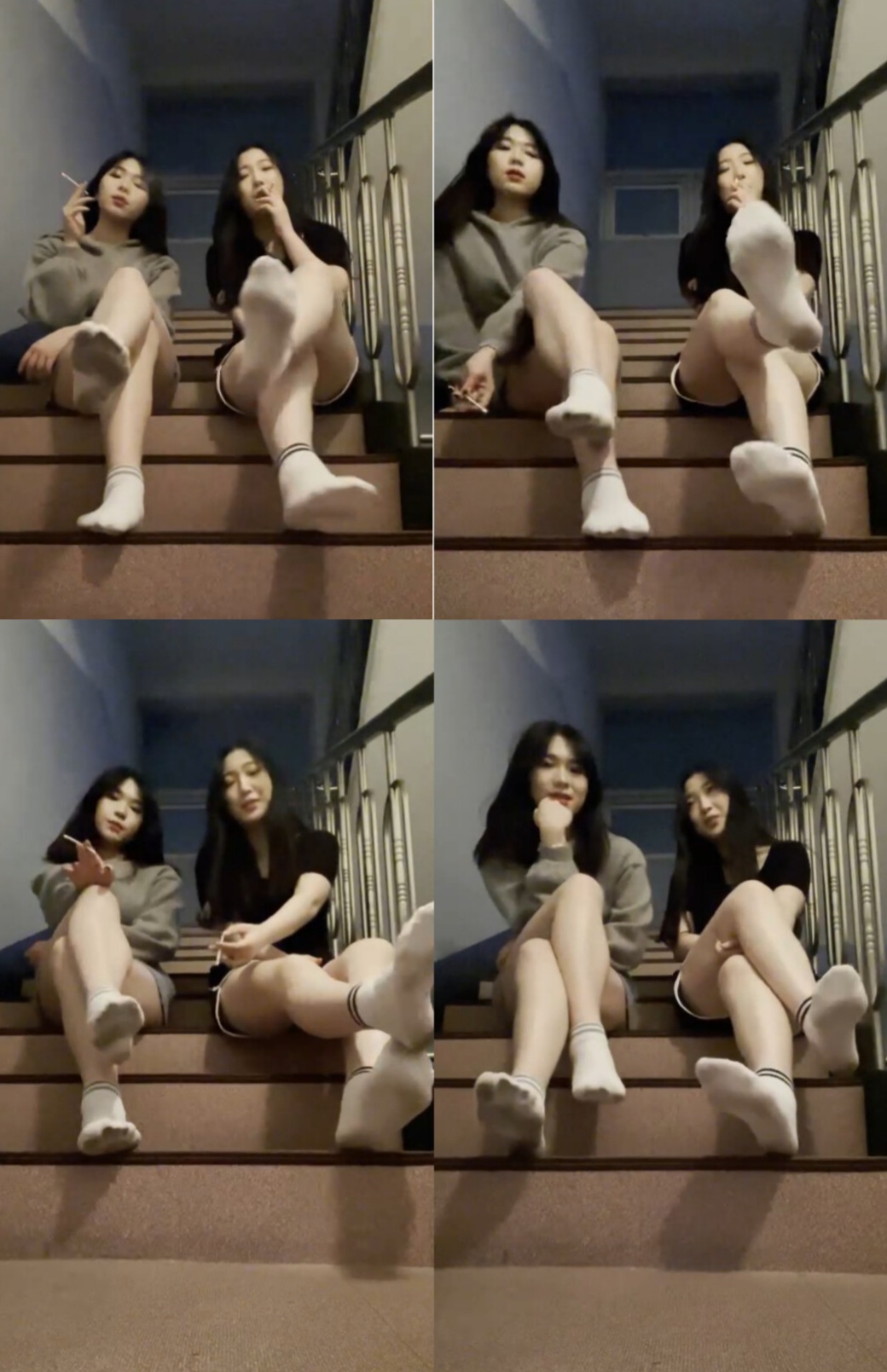 계단에서 담배 침뱉고 욕함(원본)